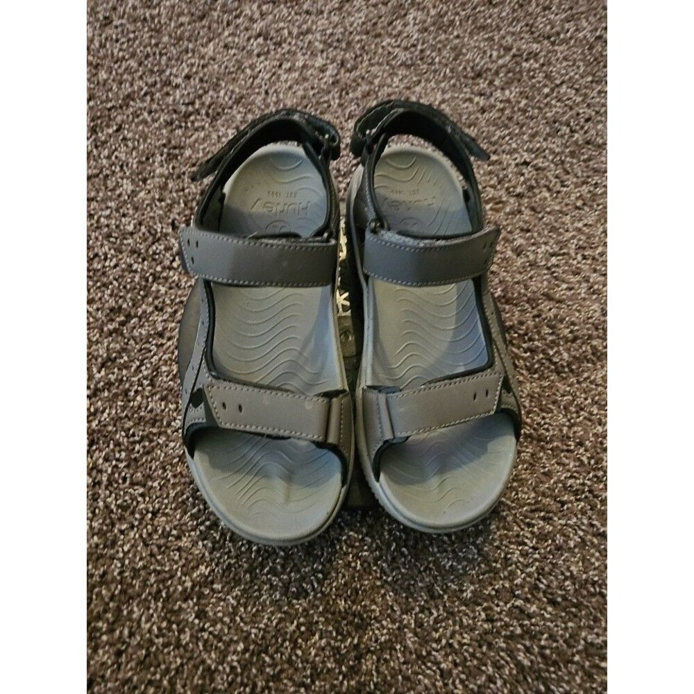 Men’s Hurley Gray & Black Strapped Outdoor Sandal , Sz 9 M